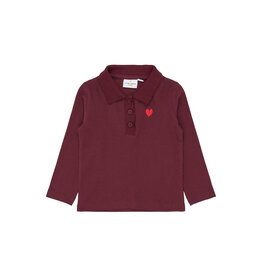 The New Vernina Rib Polo Burgundy