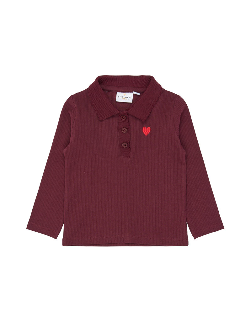 The New Vernina Rib Polo Burgundy