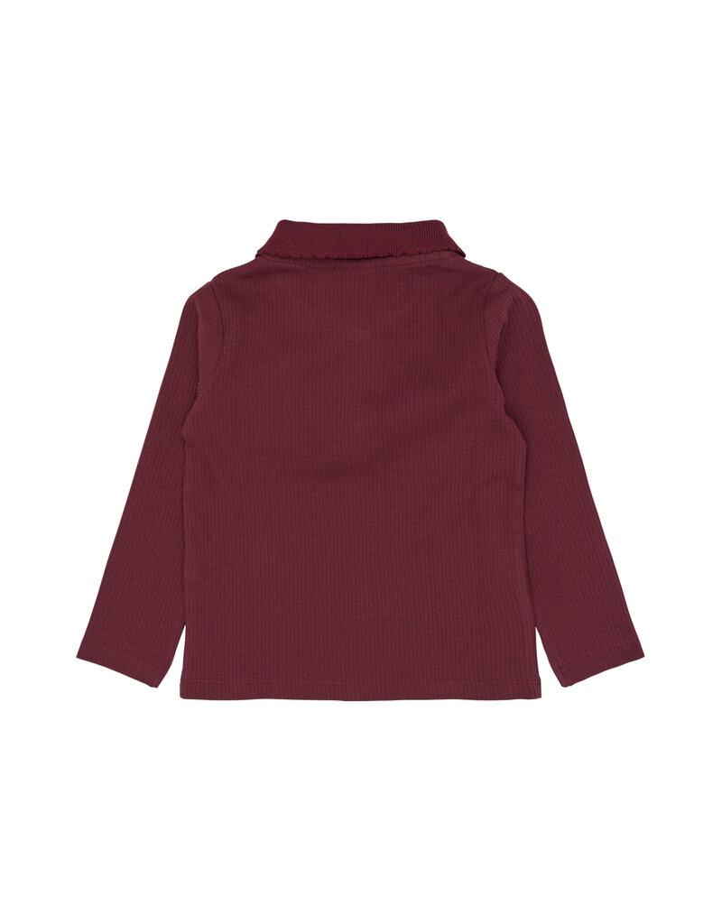The New Vernina Rib Polo Burgundy