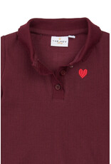 The New Vernina Rib Polo Burgundy