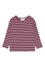 The New Fro Rib Tee Elderberry Striped