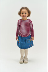 The New Fro Rib Tee Elderberry Striped