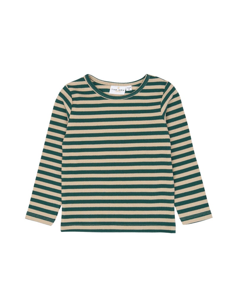 The New Fro Rib Tee June Bug Striped