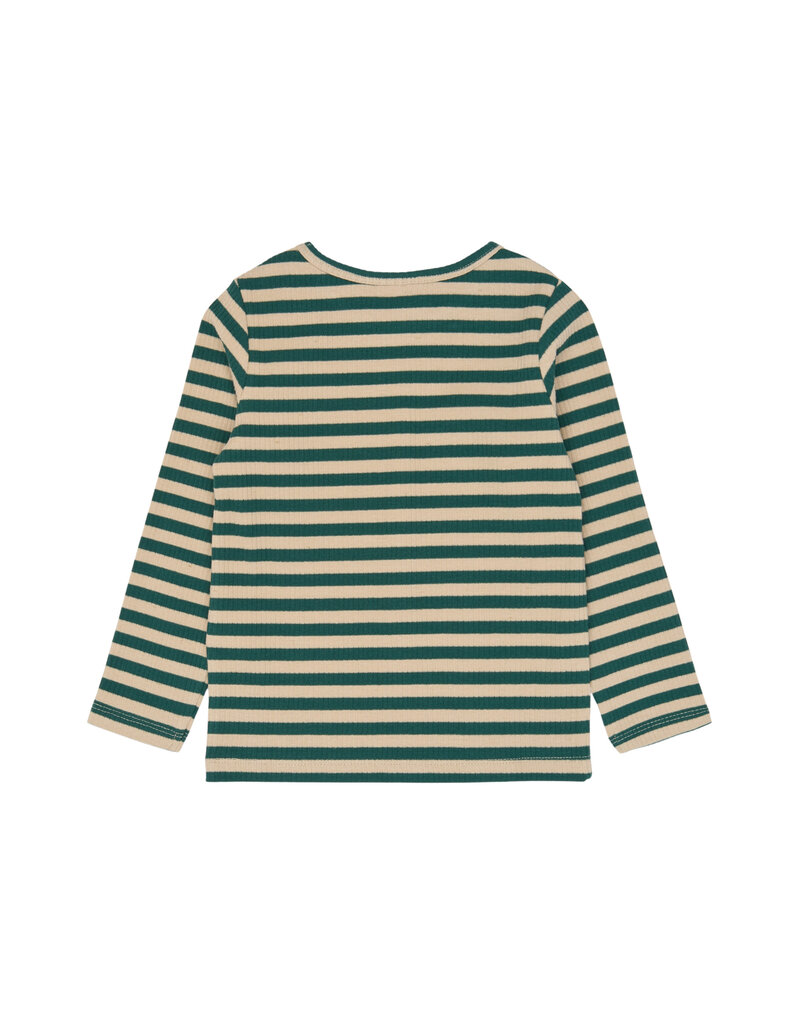 The New Fro Rib Tee June Bug Striped