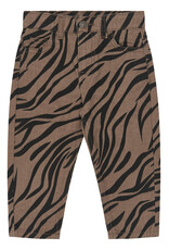 The New Valonya Mom Fit Jeans Taupe Gray AOP