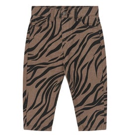 The New Valonya Mom Fit Jeans Taupe Gray AOP
