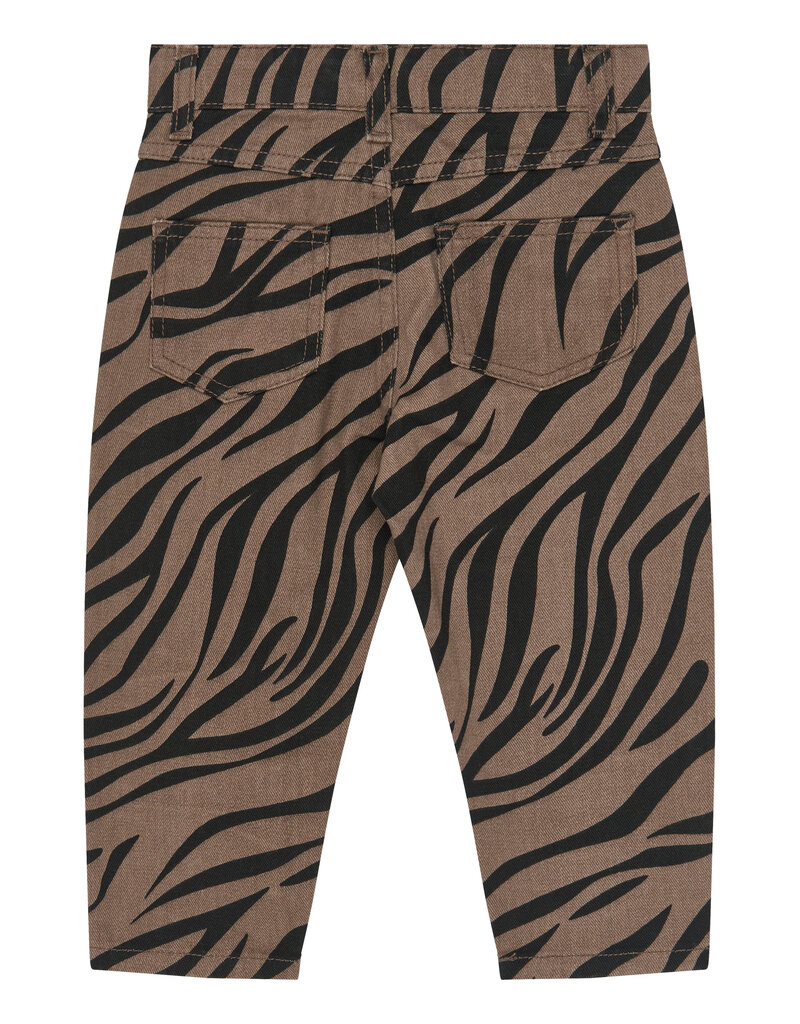 The New Valonya Mom Fit Jeans Taupe Gray AOP