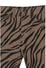 The New Valonya Mom Fit Jeans Taupe Gray AOP