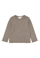 The New Vernata Rib Tee Taupe Gray