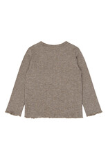 The New Vernata Rib Tee Taupe Gray