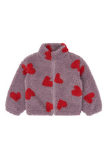 The New Una Teddy Jacket Elderberry AOP