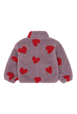 The New Una Teddy Jacket Elderberry AOP