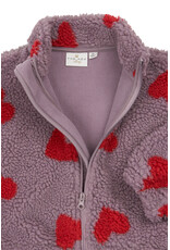 The New Una Teddy Jacket Elderberry AOP