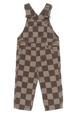 The New Vondell Denim Dungarees Taupe Gray Check
