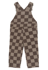The New Vondell Denim Dungarees Taupe Gray Check