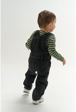 The New Vaul Denim Dungarees Black Denim Wash