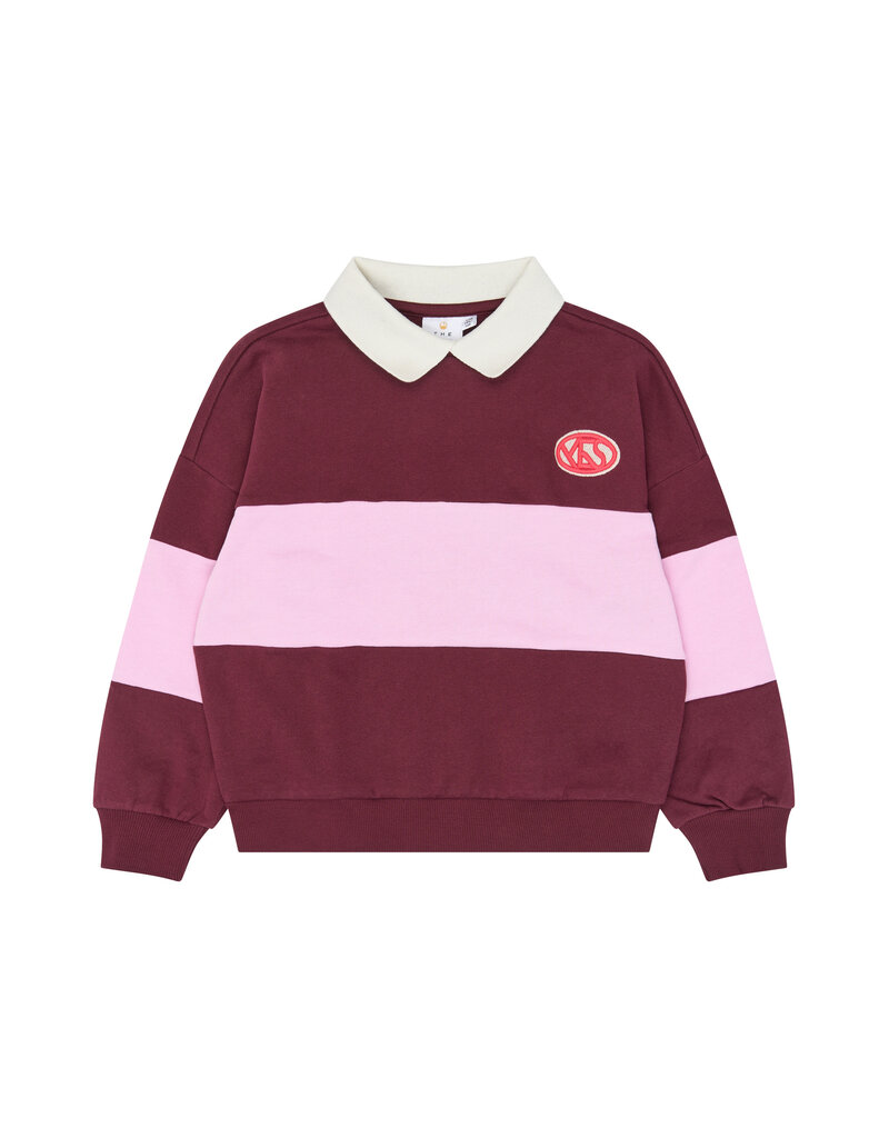 The New Vaniza Polo Sweatshirt Burgundy