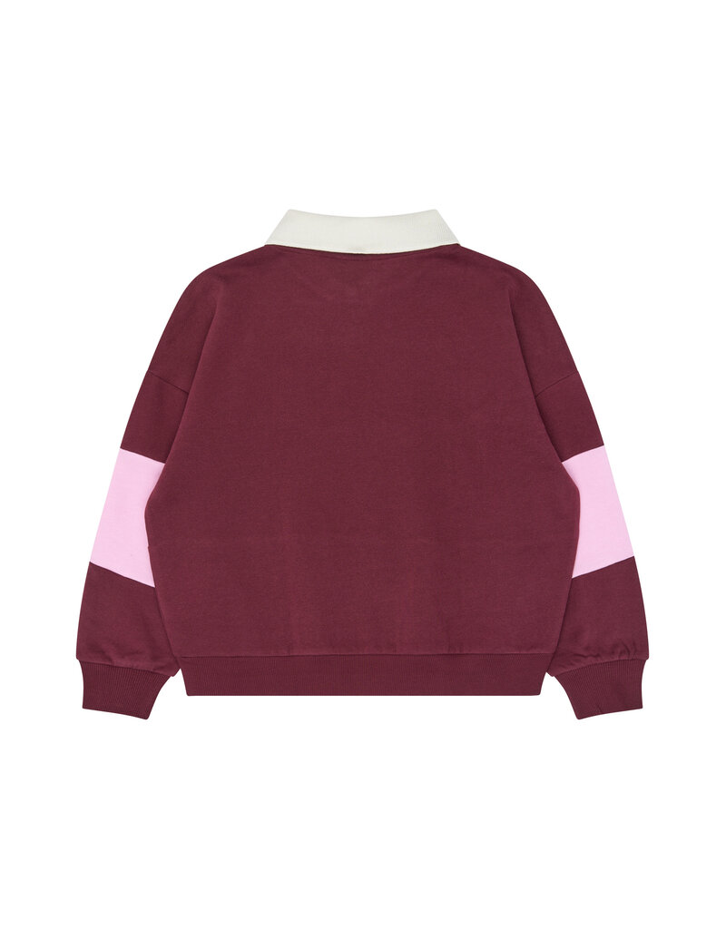 The New Vaniza Polo Sweatshirt Burgundy