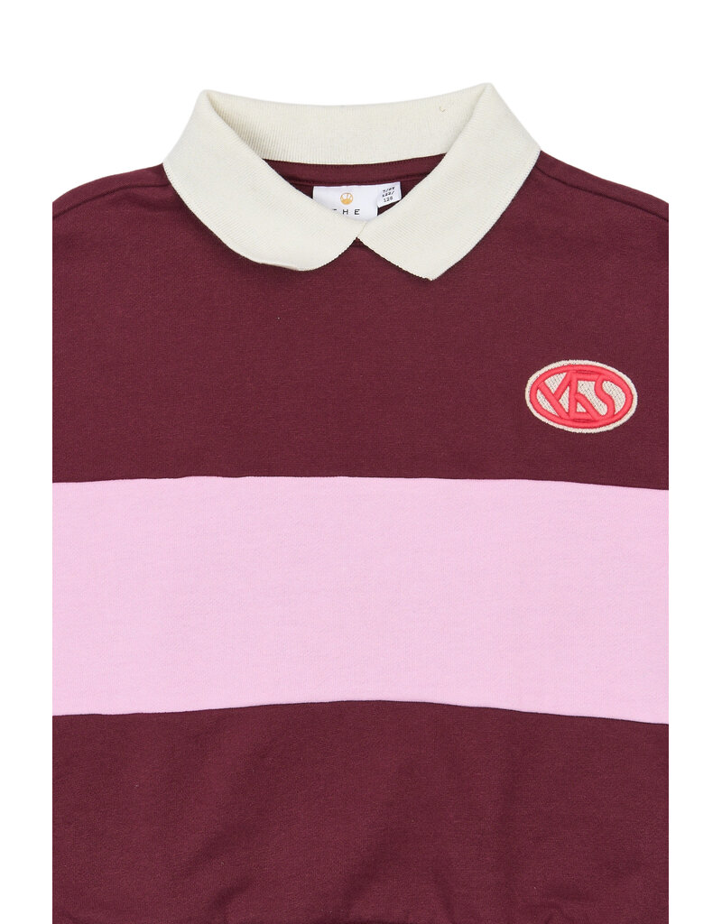 The New Vaniza Polo Sweatshirt Burgundy