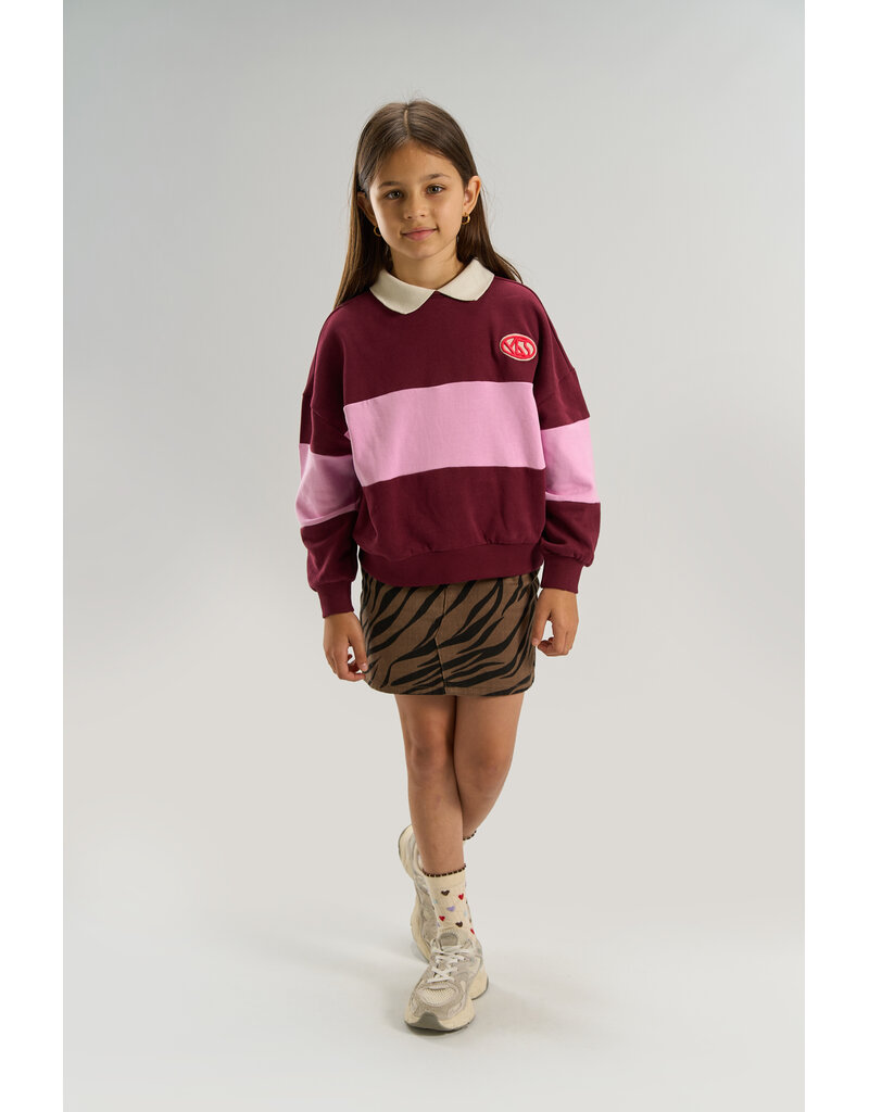 The New Vaniza Polo Sweatshirt Burgundy