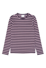 The New Moore Rib Tee Sweet Grape Striped