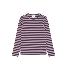 The New Moore Rib Tee Sweet Grape Striped