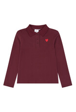The New Varena Rib Polo Burgundy