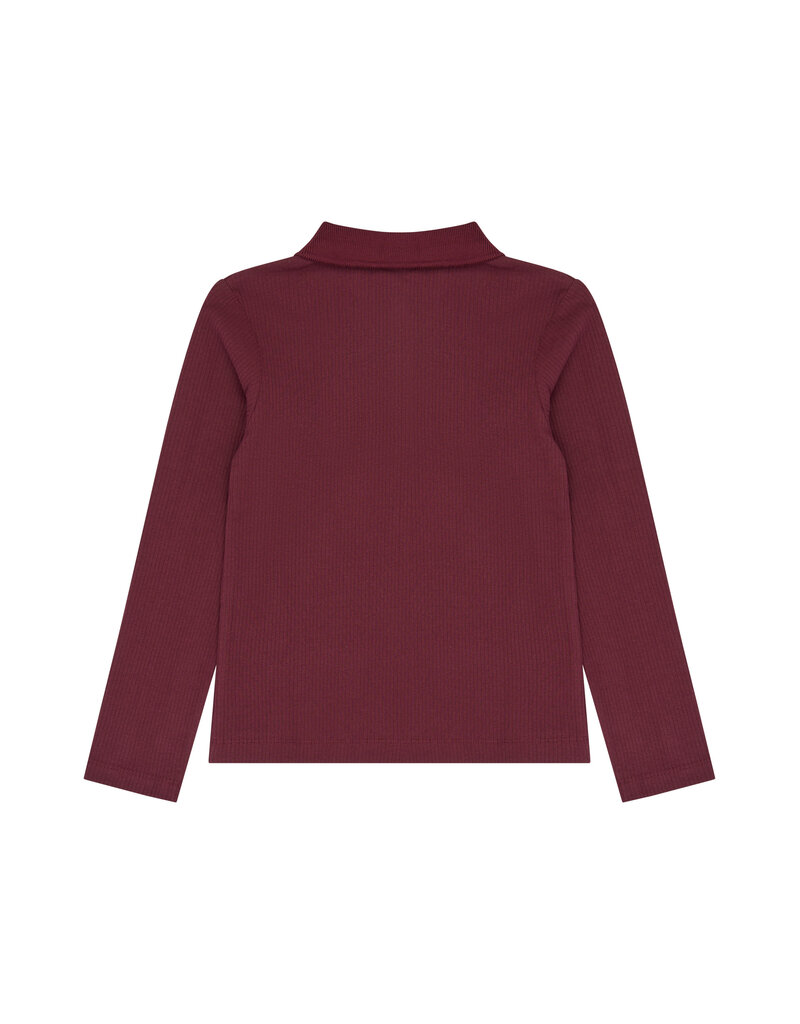 The New Varena Rib Polo Burgundy
