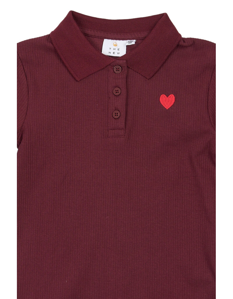 The New Varena Rib Polo Burgundy