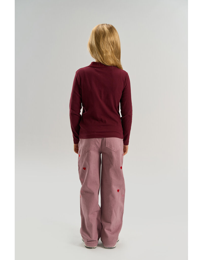 The New Varena Rib Polo Burgundy