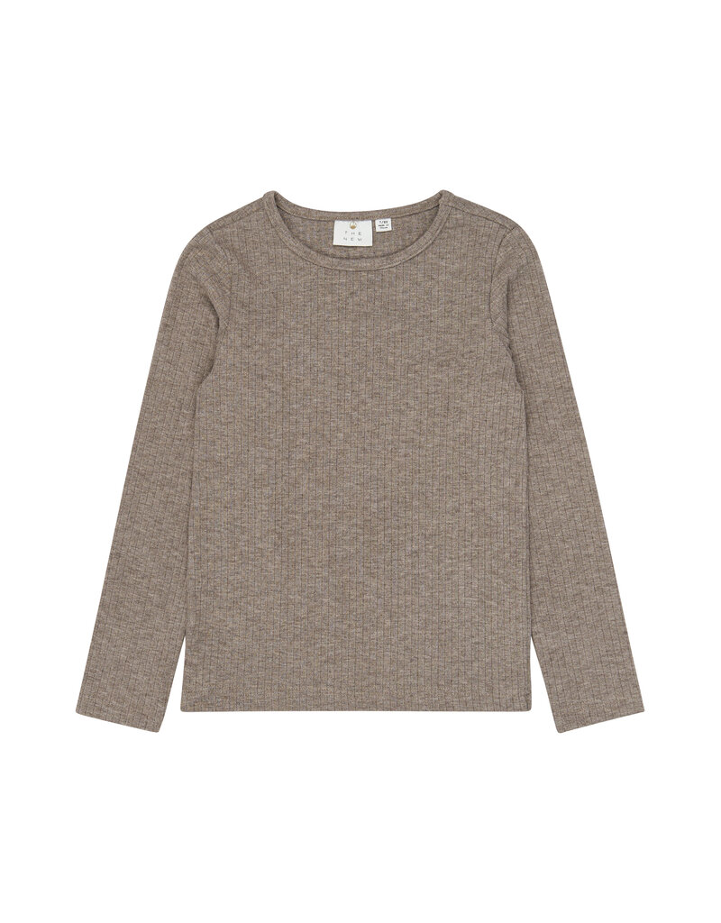 The New Veeta Rib Tee Taupe Gray