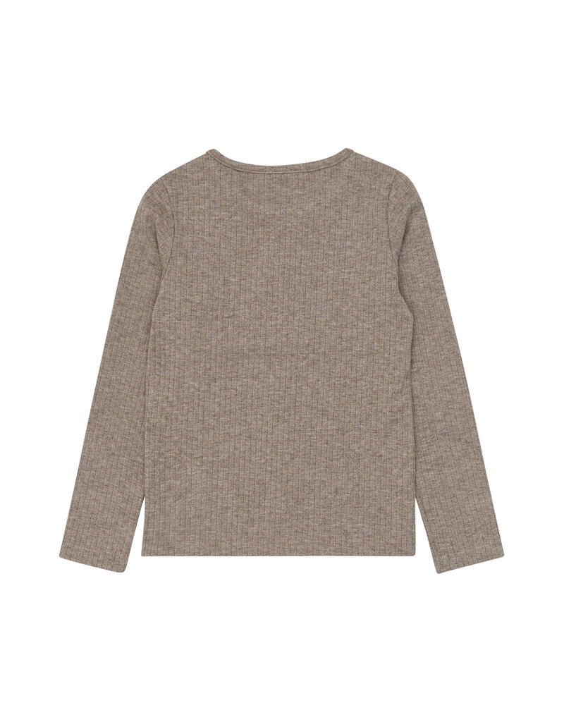 The New Veeta Rib Tee Taupe Gray