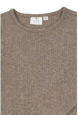 The New Veeta Rib Tee Taupe Gray