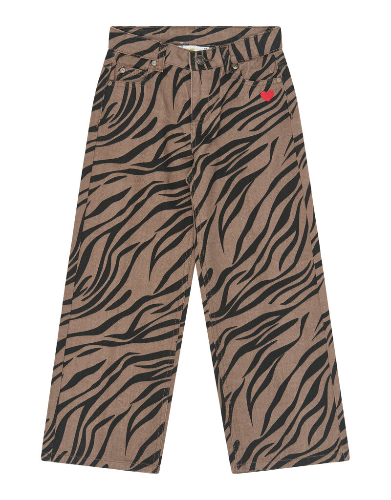 The New Vanya Wide Fit Jeans Taupe Gray AOP