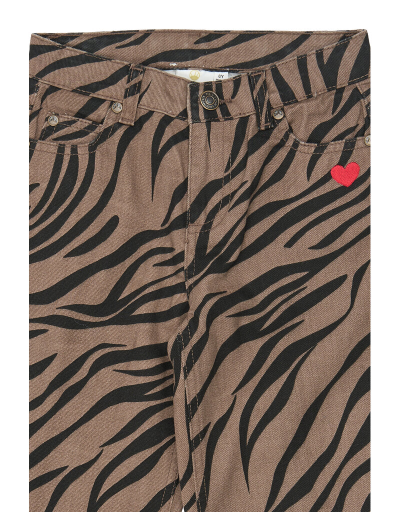The New Vanya Wide Fit Jeans Taupe Gray AOP