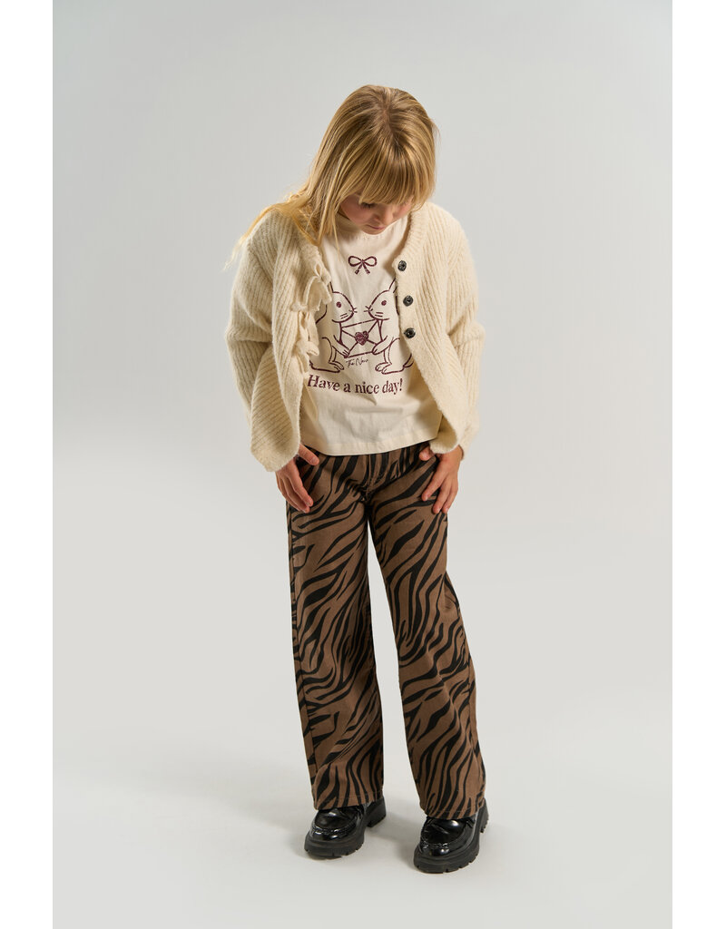 The New Vanya Wide Fit Jeans Taupe Gray AOP