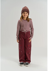 The New Valentine Wide Fit Jeans Burgundy Emb.