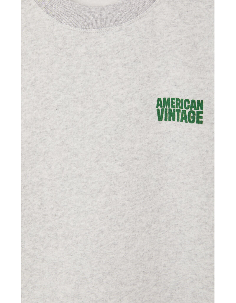 American Vintage Baptown Sweater Heather Grey