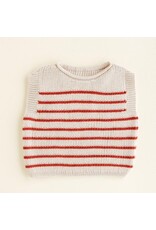 Hvid Harvey Vest Cream Red