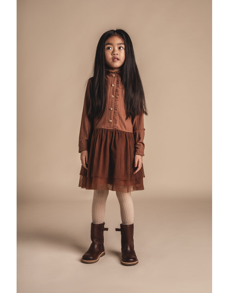 Baje Studio Junna Dress Copper Brown