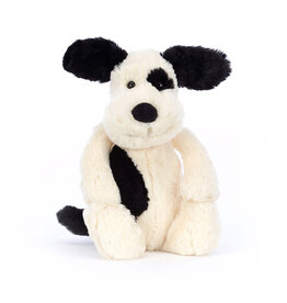 Jellycat Bashful Rufferty Black & Cream Puppy Original