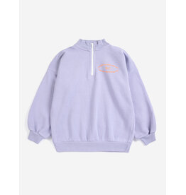 Bobo Choses Mystery BC half zipped sweatshirt lila