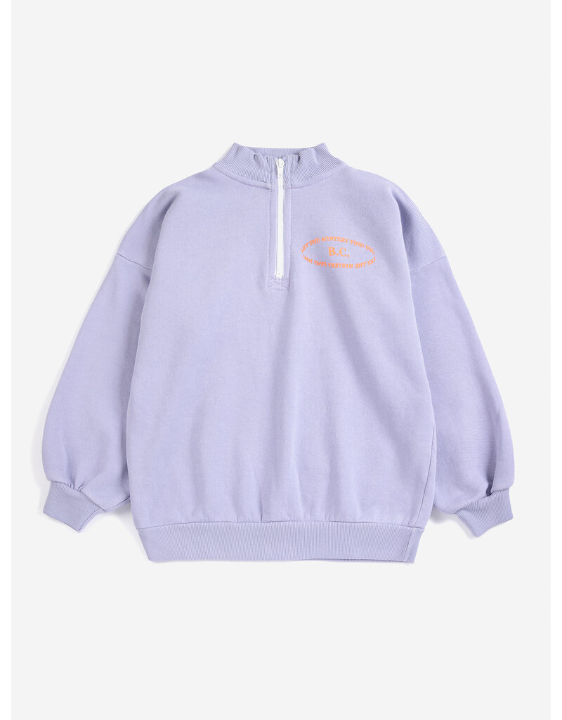 Bobo Choses Mystery BC half zipped sweatshirt lila