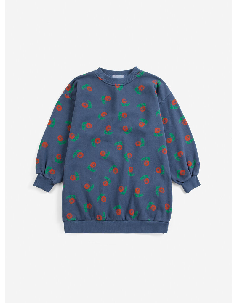 Bobo Choses Stamp Bloom all over sweatshirt dress