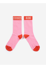Bobo Choses Bobo Choses Pop Long Socks Pink