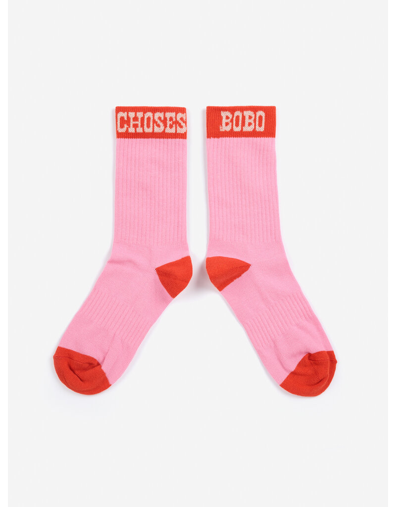 Bobo Choses Bobo Choses Pop Long Socks Pink
