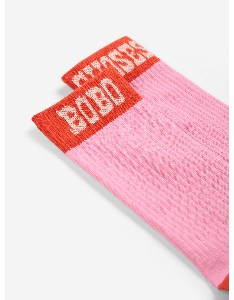 Bobo Choses Bobo Choses Pop Long Socks Pink