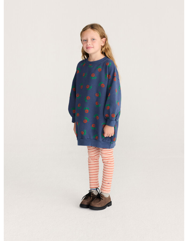 Bobo Choses Stamp Bloom all over sweatshirt dress