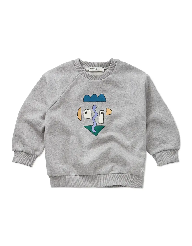 Sproet & Sprout Sweatshirt raglan Self potrait grey