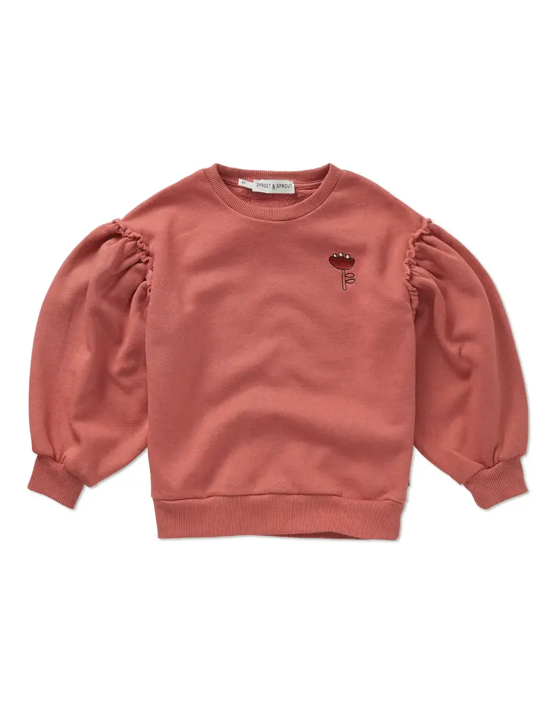 Sproet & Sprout Sweatshirt girls puff sleeves